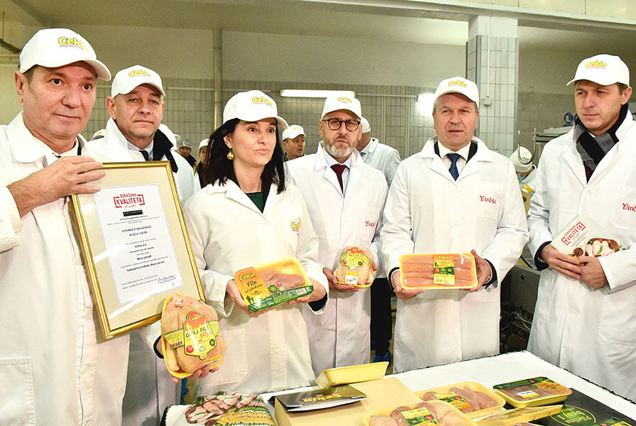 Cekin proizvodi iz Koke prvi u Hrvatskoj dobili certifikat „Dokazana kvaliteta Hrvatska“ za meso peradi