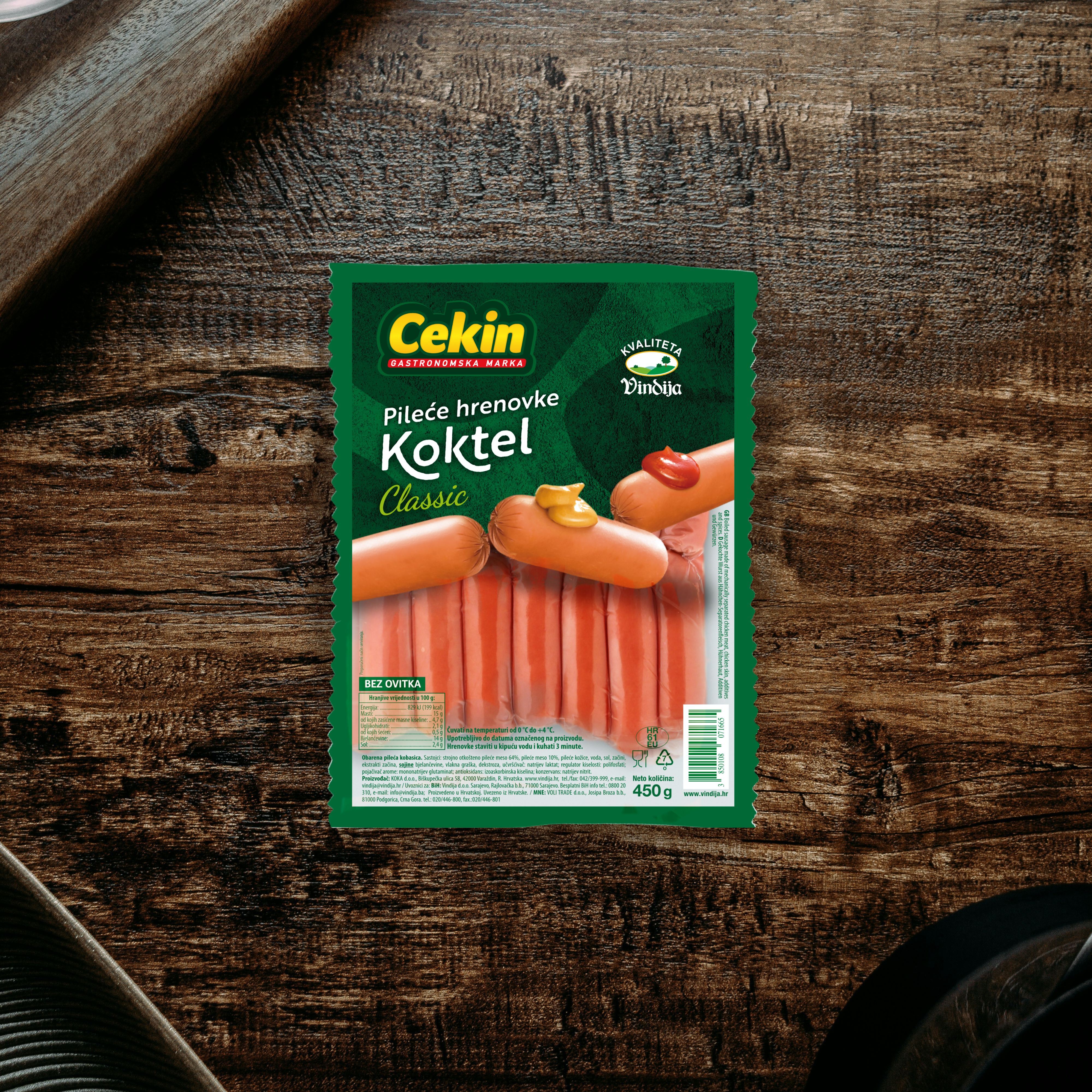 Hähnchenfleisch-Würstchen