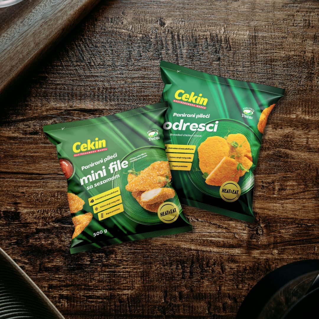 Tiefgefrorene panierte Produkte